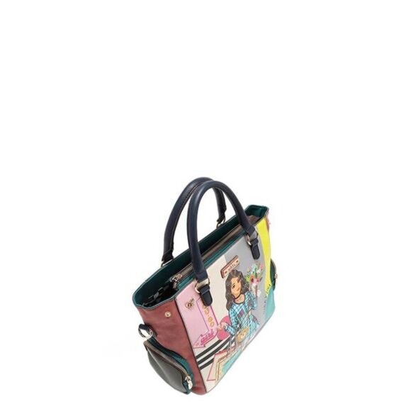 Nicole Lee‎ USA Eco-Leather Handbag with Side Pockets - Picture 9 of 10